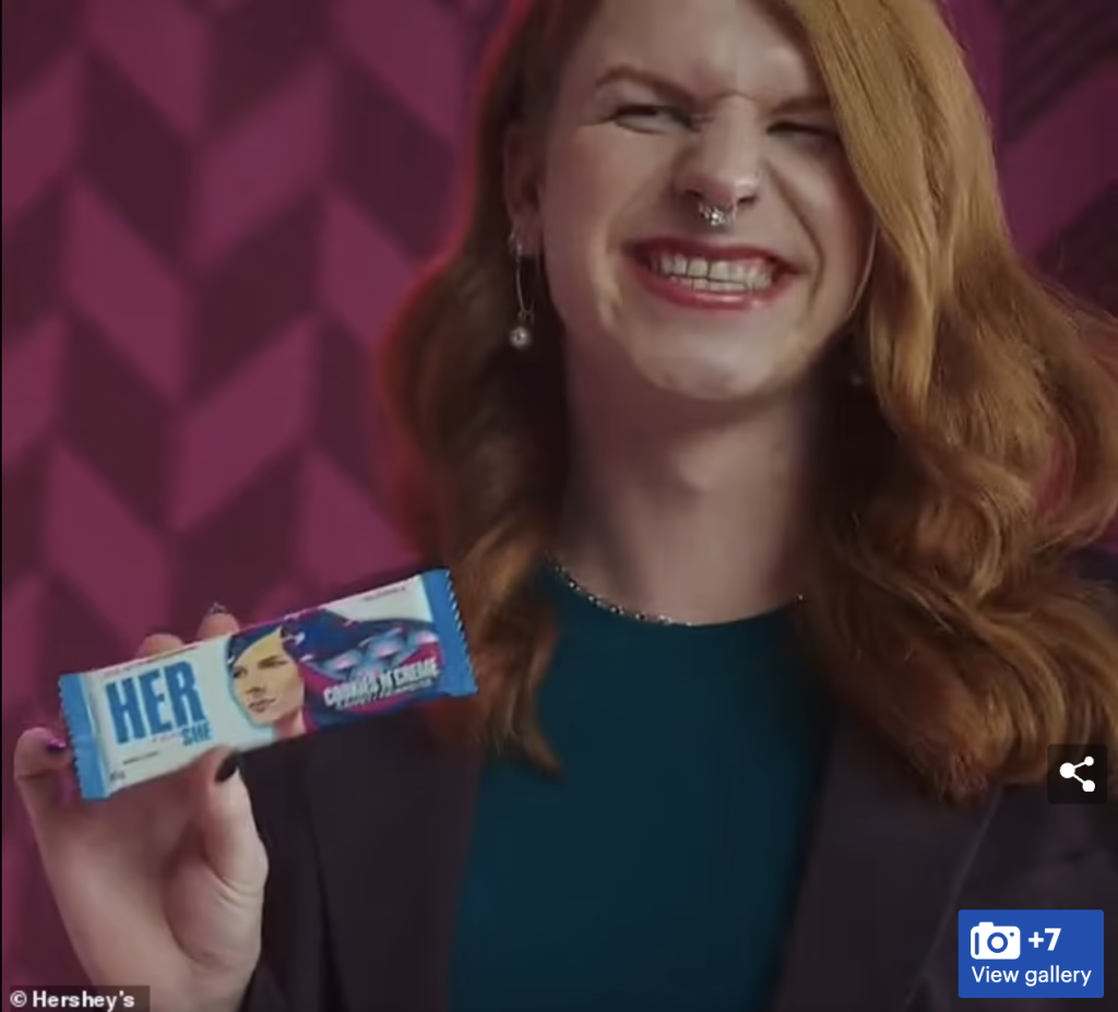‘Why does Hershey’s hate women?’: Fans threaten to boycott chocolate maker after it puts a trans woman’s face on its candy wrappers for International Women’s Day